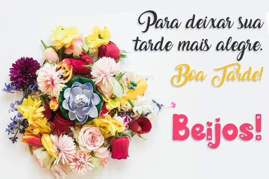 Para deixar sua tarde mais alegre.
  Boa Tarde! Beijos!
