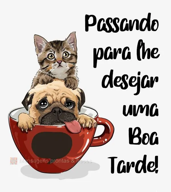 Passando para lhe desejar uma Boa Tarde!
