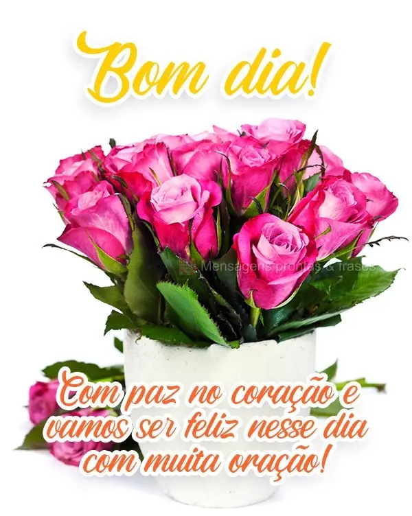 Bom dia com paz no coração e vamos ser feliz nesse dia, com muita oração!
