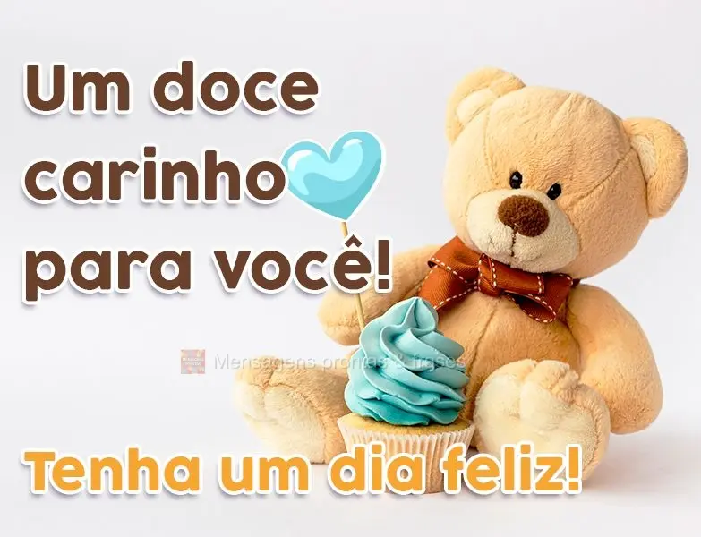 Um doce carinho para você! Tenha um dia feliz!
