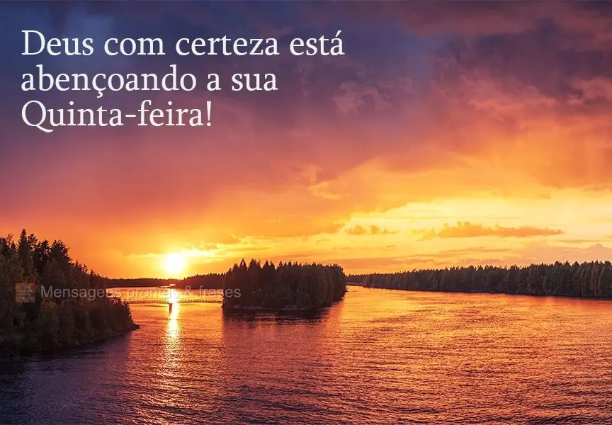 Deus com certeza está abençoando sua Quinta-feira!  
