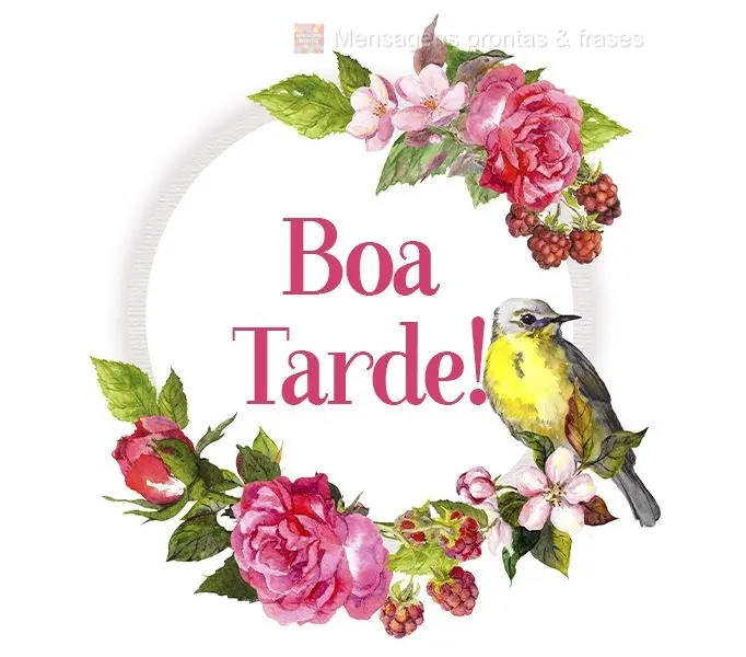 Boa tarde!
