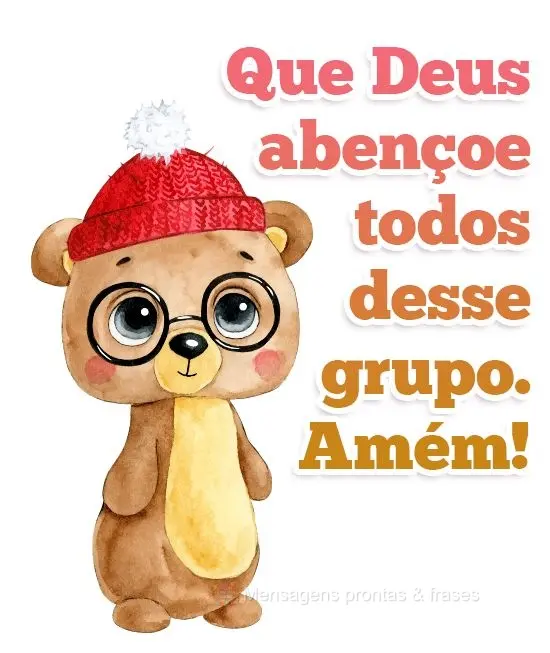 Que Deus abençoe todos desse grupo. Amém! 
