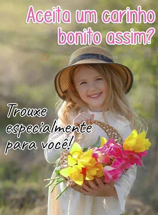 Aceita um carinho bonito assim? Trouxe especialmente para você!
