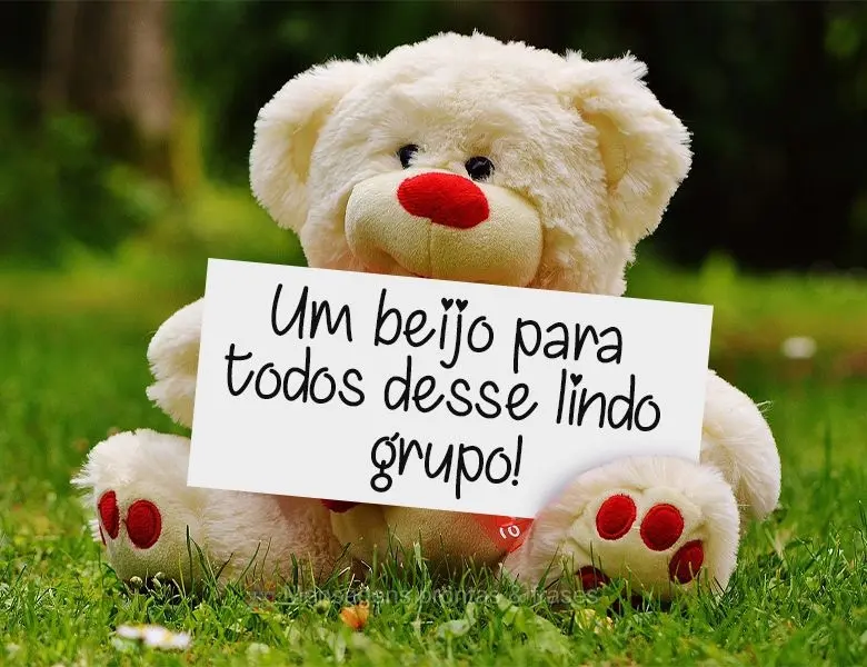 Um beijo para todos desse lindo grupo!
