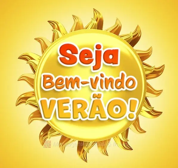 Seja bem-vindo verão!