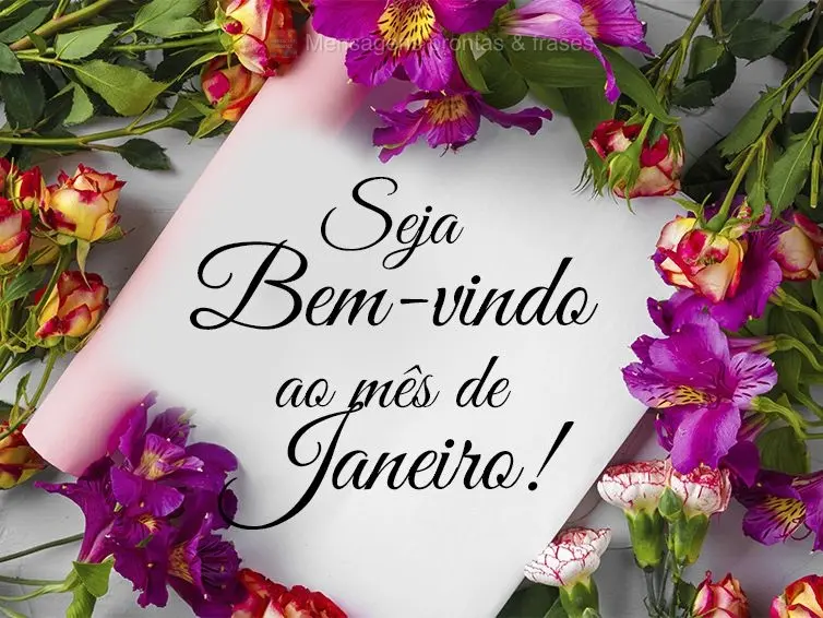 Seja Bem-vindo ao mês de Janeiro!