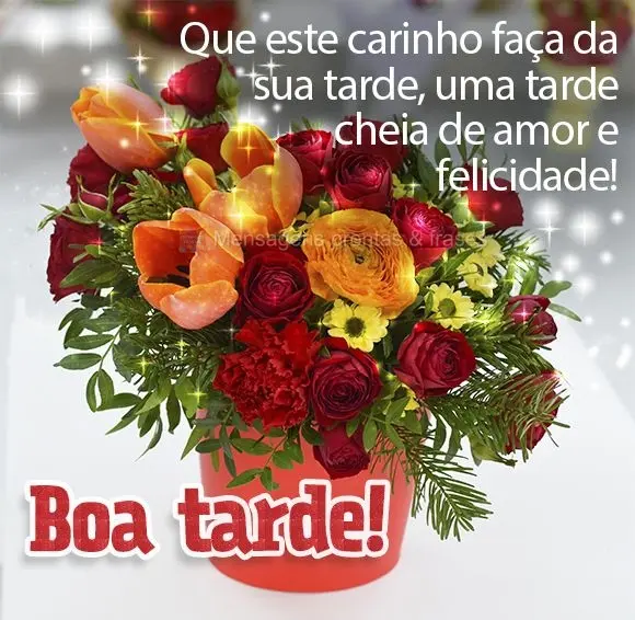 Que este carinho faça da sua tarde uma tarde cheia de amor e felicidade! Boa tarde!