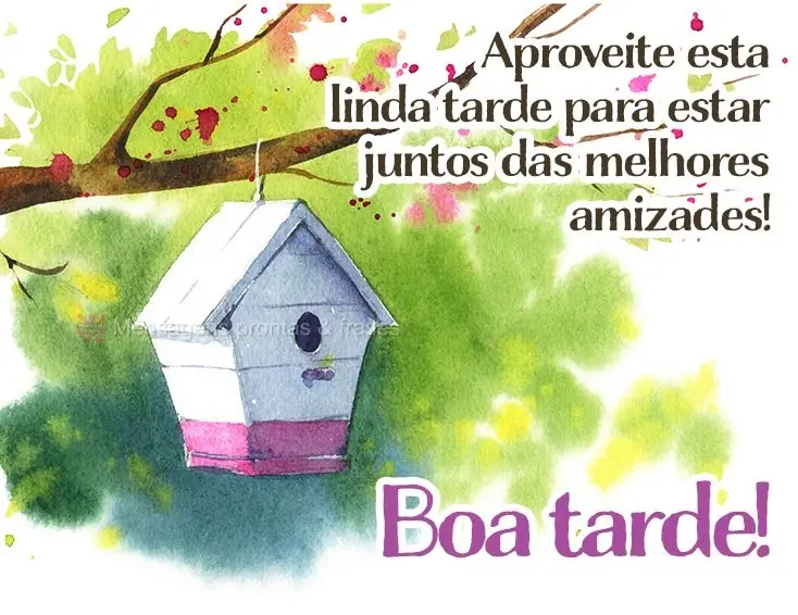 Aproveite esta linda tarde para estar junto das melhores amizades! Boa tarde! 