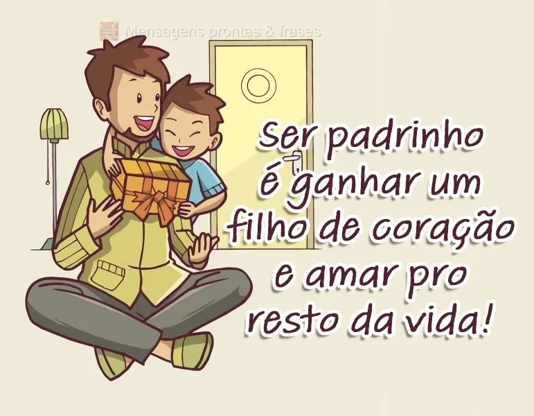 Ser padrinho é ganhar um filho de coração e amar pro resto da vida!