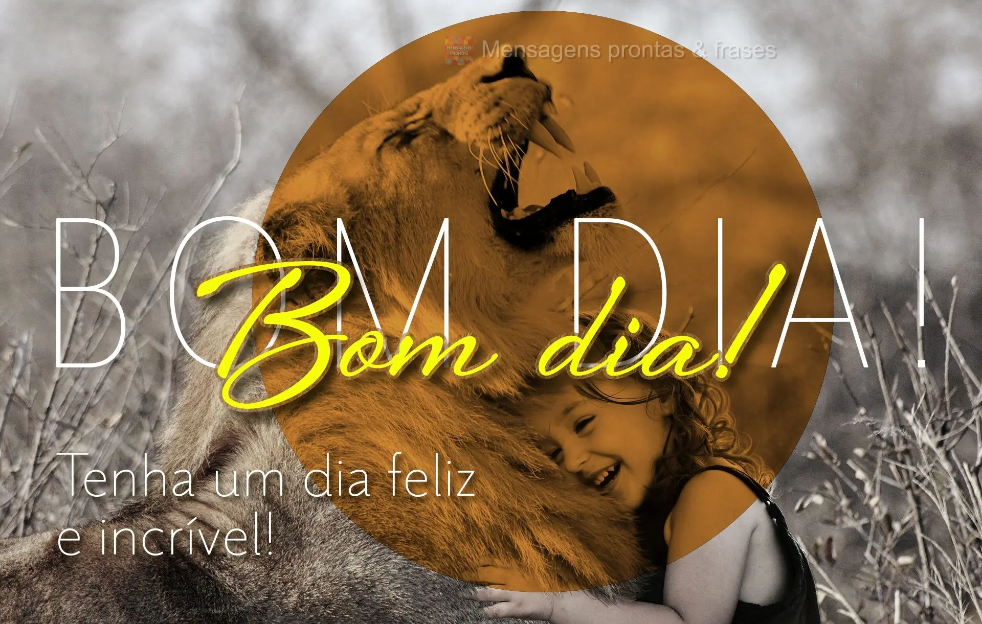 Tenha um dia feliz e incrível! Bom dia!