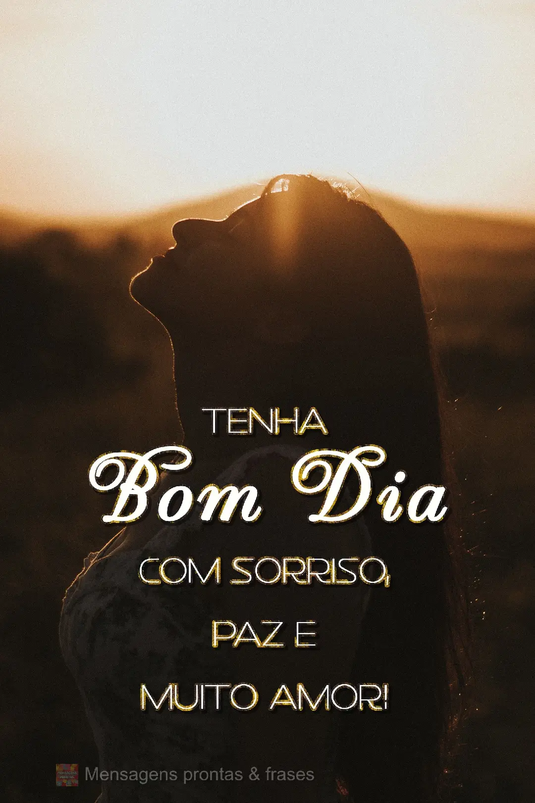 Tenha um Bom Dia com sorriso, paz e muito amor!