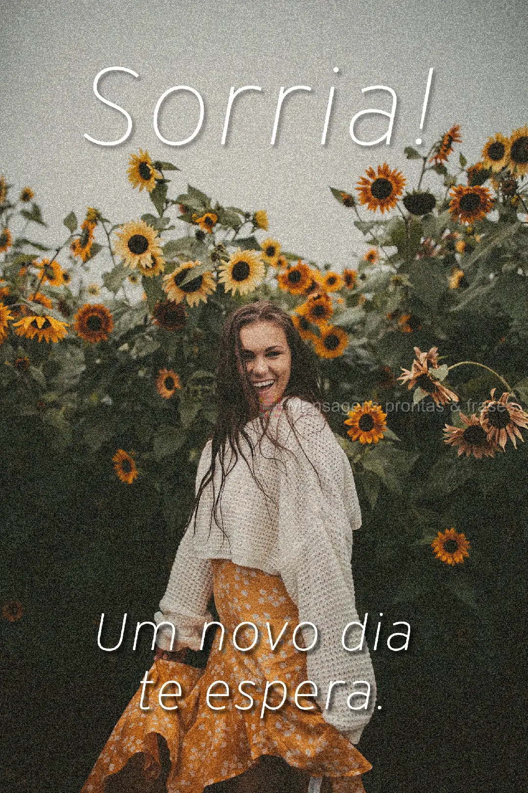 Um novo dia te espera. Sorria!