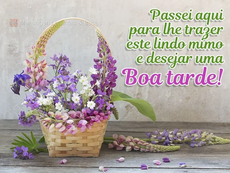 Passei aqui para lhe trazer este lindo mimo e desejar uma Boa tarde!