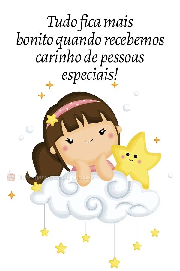 Tudo fica mais bonito quando recebemos carinho de pessoas especiais!