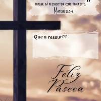 “Jesus, que foi crucificado. Ele não está aqui, porque já ressuscitou, como tinha dito.” Mateus 28:5-6
Que a ressurreição de Cristo nos renove ...