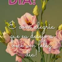 É com alegria que eu desejo a você um feliz dia! Bom dia!