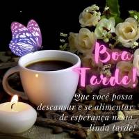 Que você possa descansar e se alimentar de esperança nessa linda tarde! Boa tarde!