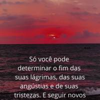 Só você pode determinar o fim das suas lágrimas, das suas angústias e de suas tristezas. E seguir novos caminhos que lhe tragam alegria e uma felicid...