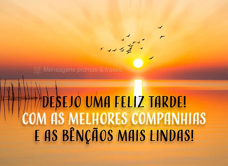 Com as melhores companhias e as bênçãos mais lindas! Desejo uma Feliz tarde! 
