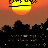 Que a noite traga a calma que a mente precisa, a paz que o coração necessita e a esperança por um amanhã melhor!  Boa noite!