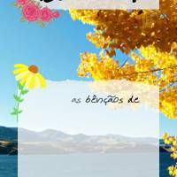 Que as bênçãos de Deus venha para você, como uma linda canção, dentro de um abraço amigo, nas palavras de conforto, nas orações diárias e em se...