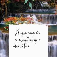 A esperança é o combustível que alimenta o sucesso. Boa tarde!