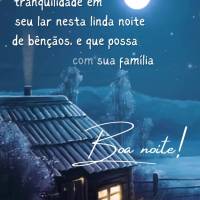 Que haja paz e tranquilidade em seu lar nesta linda noite de bênçãos, e que possa se reunir com sua família para agradecer por estarem todos seguros ...