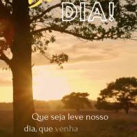 Que seja leve nosso dia, que venha muitas alegrias, para fazer da nossa vida mais feliz e gratificante! Bom dia!