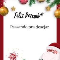 Passando pra desejar um mês de muitas bênçãos e felicidade!  Feliz Dezembro!
