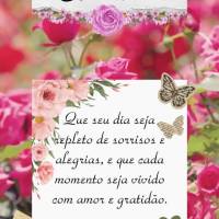 Que seu dia seja repleto de sorrisos e alegrias, e que cada momento seja vivido com amor e gratidão. Bom dia!