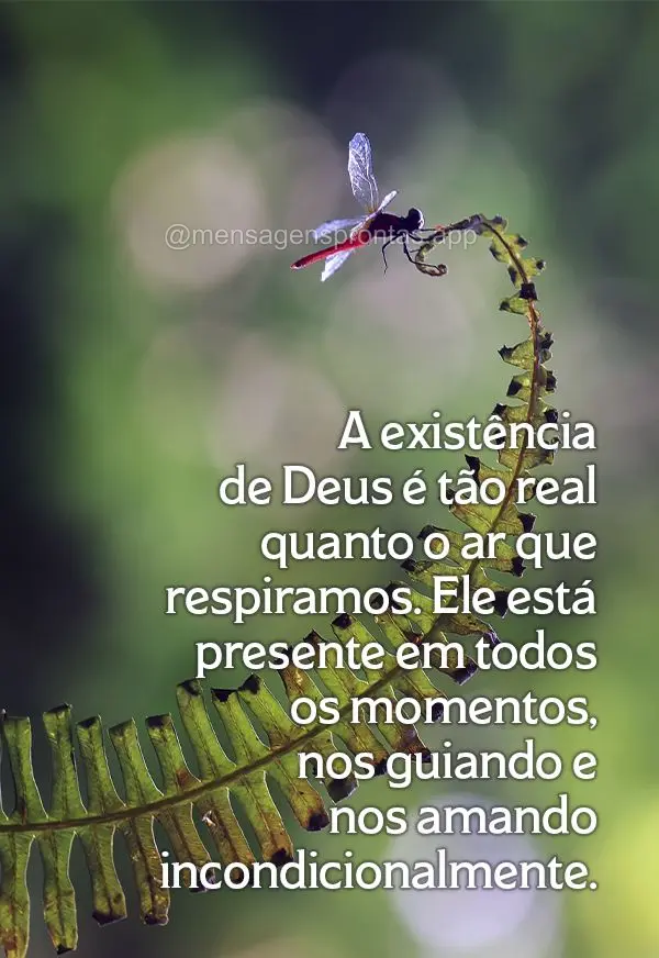 A existência de Deus é tão real quanto o ar que respiramos. Ele está presente em todos os momentos, nos guiando e nos amando incondicionalmente.