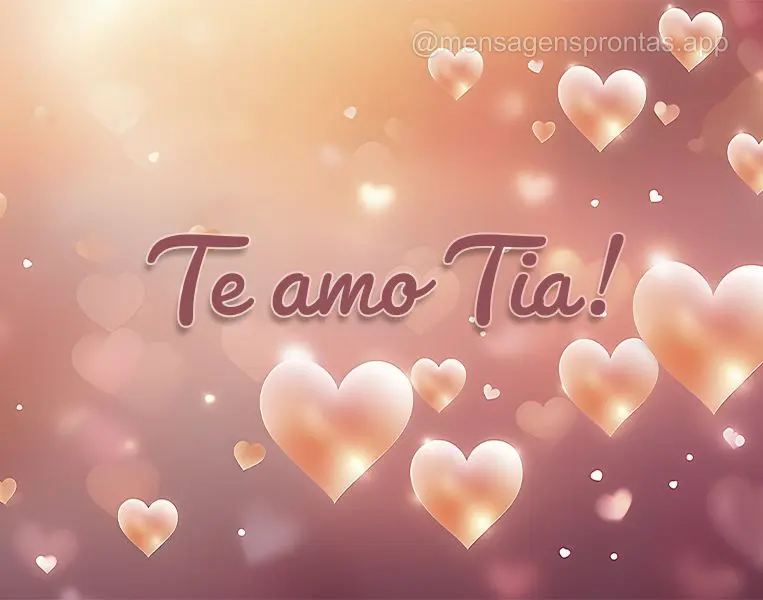 Te amo tia!