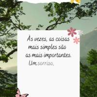 Às vezes, as coisas mais simples são as mais importantes. Um sorriso, um abraço, uma palavra amiga podem transformar o dia de alguém e fazer toda a d...