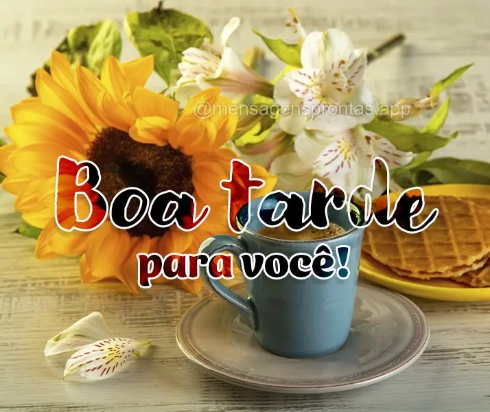 Boa tarde para você!