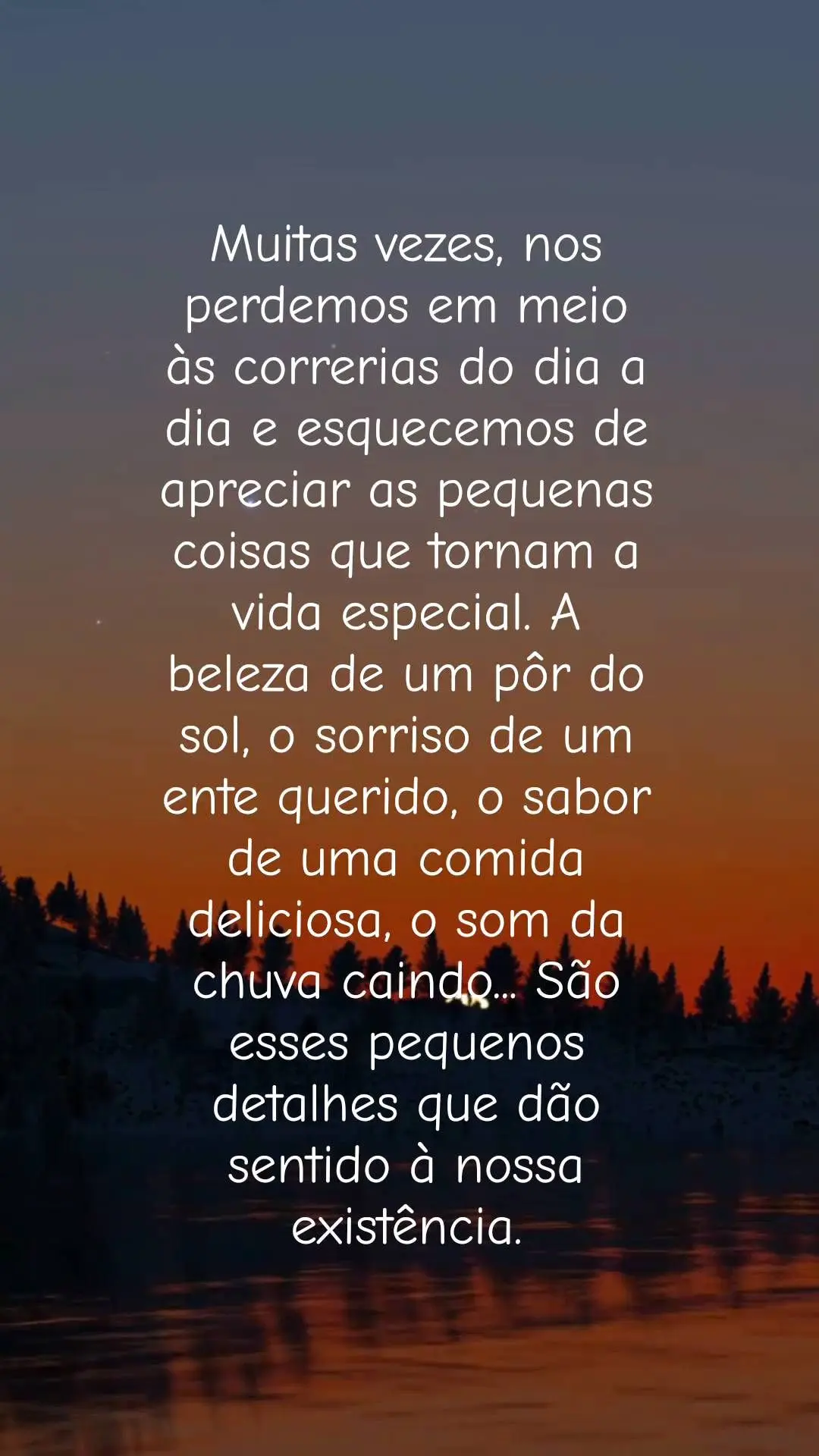 Muitas vezes, nos perdemos em meio às correrias do dia a dia e esquecemos de apreciar as pequenas coisas que tornam a vida especial. A beleza de um pôr...