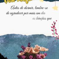 Antes de dormir, lembre-se de agradecer por mais um dia de vida e por todas as bênçãos que recebeu. A gratidão é o caminho para uma vida plena e fel...