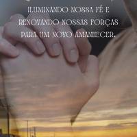 Que o sol se ponha e a noite chegue com a certeza de que Deus é nosso guia, iluminando nossa fé e renovando nossas forças para um novo amanhecer.