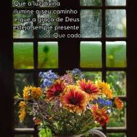 Que a luz divina ilumine o seu caminho e que a graça de Deus esteja sempre presente em sua vida. Que cada momento do seu dia seja abençoado e repleto d...