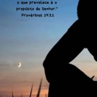 “Muitos são os planos no coração do homem, mas o que prevalece é o propósito do Senhor." Provérbios 19:21