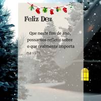 Que neste fim de ano, possamos refletir sobre o que realmente importa na vida e valorizar cada momento ao lado daqueles que amamos. Desejo a todos um Nat...