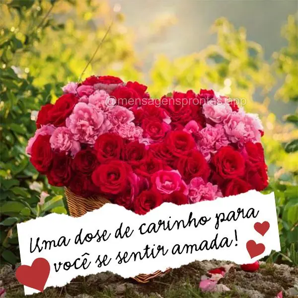 Uma dose de carinho para você se sentir amada!