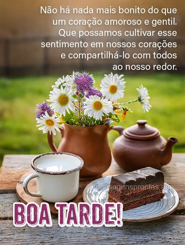 Não há nada mais bonito do que um coração amoroso e gentil. Que possamos cultivar esse sentimento em nossos corações e compartilhá-lo com todos ao...