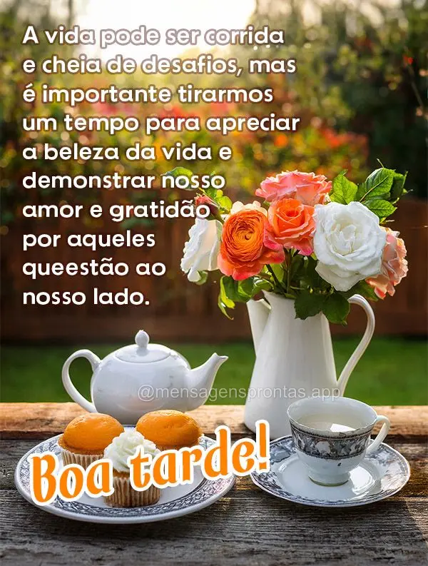 A vida pode ser corrida e cheia de desafios, mas é importante tirarmos um tempo para apreciar a beleza da vida e demonstrar nosso amor e gratidão por a...