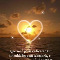 Que você possa enfrentar as dificuldades com sabedoria, e não perder a vontade de vencer seus obstáculos, mantenha-se resiliente porque um dia sua vit...