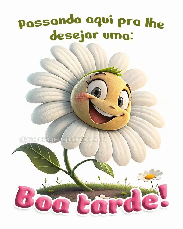 Passando aqui pra lhe desejar uma: Boa tarde!