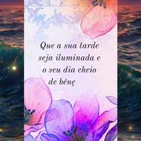 Que a sua tarde seja iluminada e o seu dia cheio de bênçãos. Tenha uma Tarde abençoada e repleto de amor.