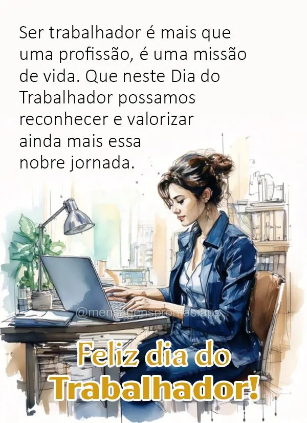 Ser trabalhador é mais que uma profissão, é uma missão de vida. Que neste Dia do Trabalhador possamos reconhecer e valorizar ainda mais essa nobre jo...