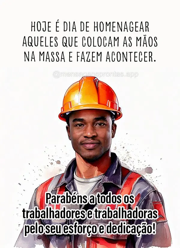 Hoje é dia de homenagear aqueles que colocam as mãos na massa e fazem acontecer. Parabéns a todos os trabalhadores e trabalhadoras pelo seu esforço e...