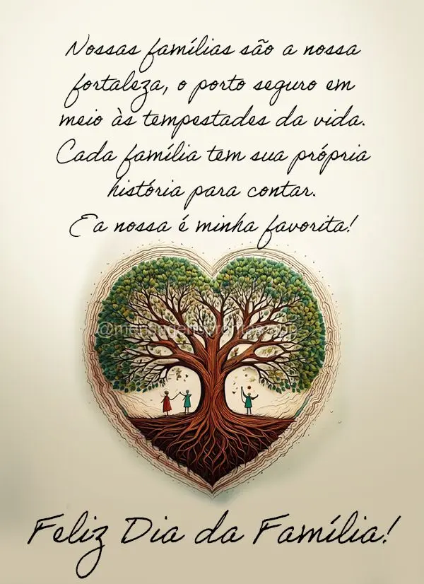 Nossas famílias são a nossa fortaleza, o porto seguro em meio às tempestades da vida. Cada família tem sua própria história para contar. E a nossa ...